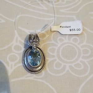 Blue Topaz Pendant
